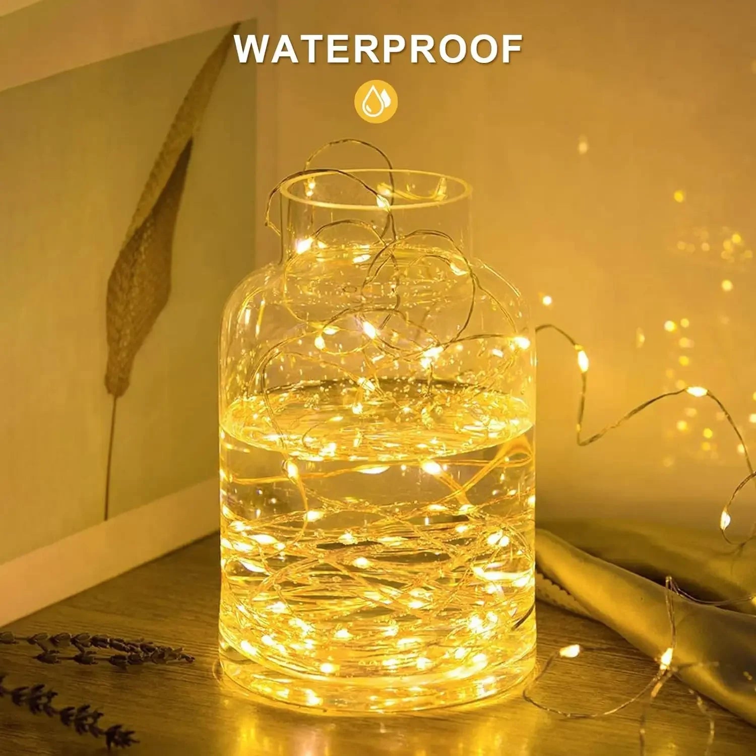 Solar Copper String Lights