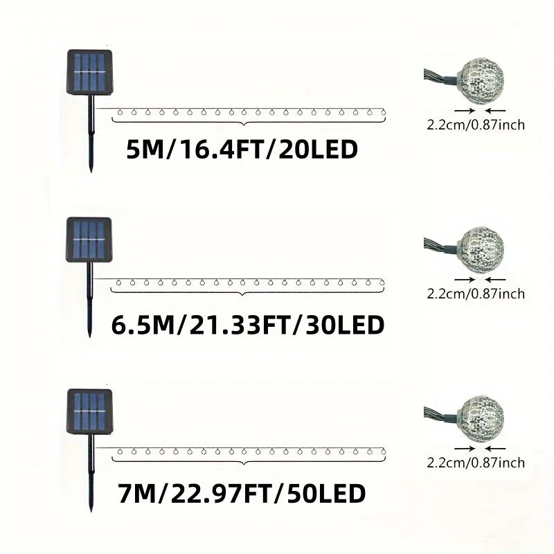 Solar Moroccan Glow String Lights